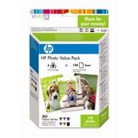 Paquete econmico papel fotogrfico HP serie 363, 150 hojas/10x15 cm (Q7966EE#231)